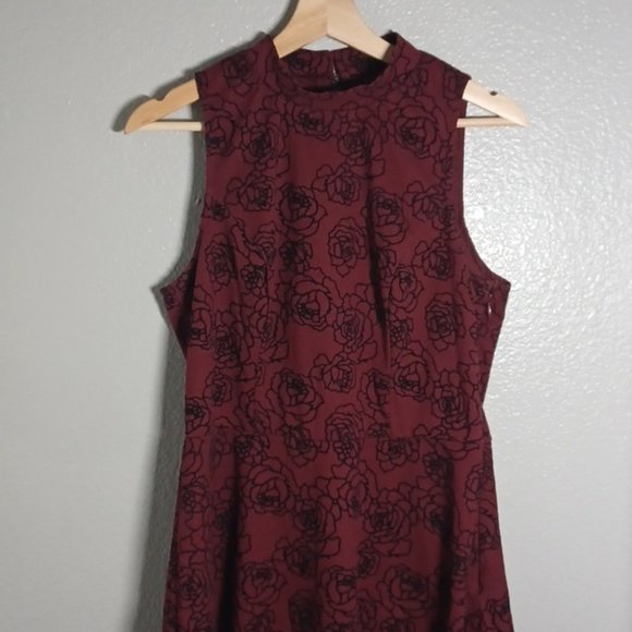 Lc Lauren Conrad red skater dress - Picture 3 of 9